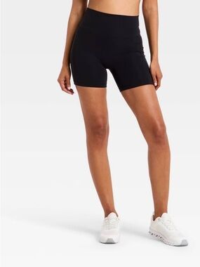 all in motion Black High-Rise Bike Shorts